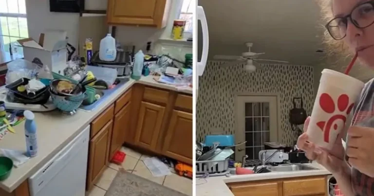 Mãe de 4 filhos fica sem arrumar a casa por 4 dias e o resultado é muito criticado: ‘sujo’