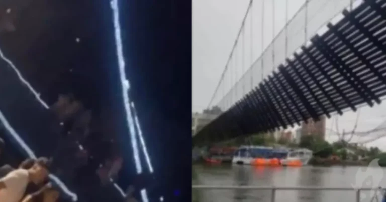Ponte que divide SC e RS despenca enquanto pessoas brincavam, corriam e pulavam na estrutura; vídeo