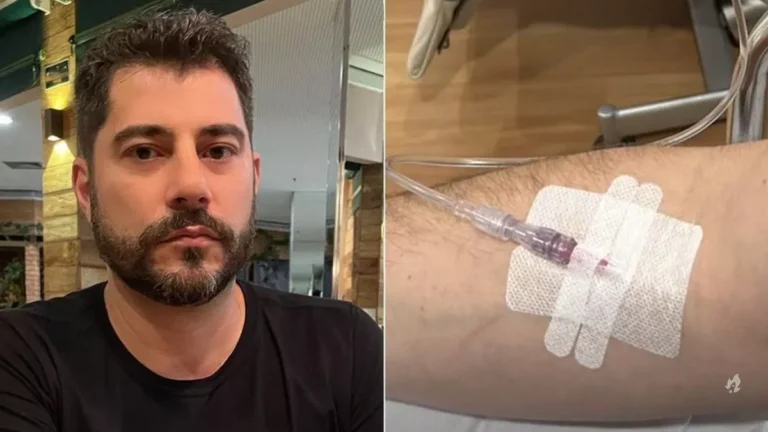 Evaristo Costa vai parar no hospital e revela o que aconteceu