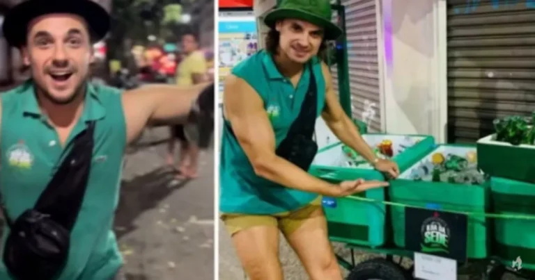 Após viralizar nas redes sociais vendendo cerveja como vendedor ambulante, Daniel Erthal ganha uma kombi