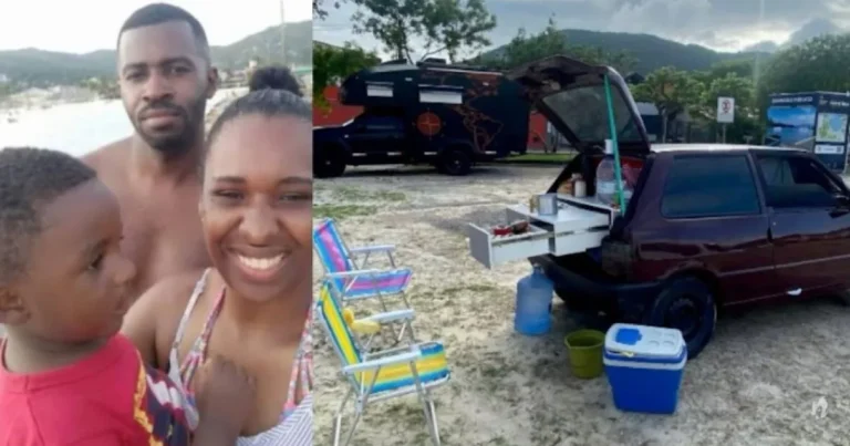Casal transforma Fiat Uno em ‘motorhome’ em busca de sonho de viajar pelo Brasil