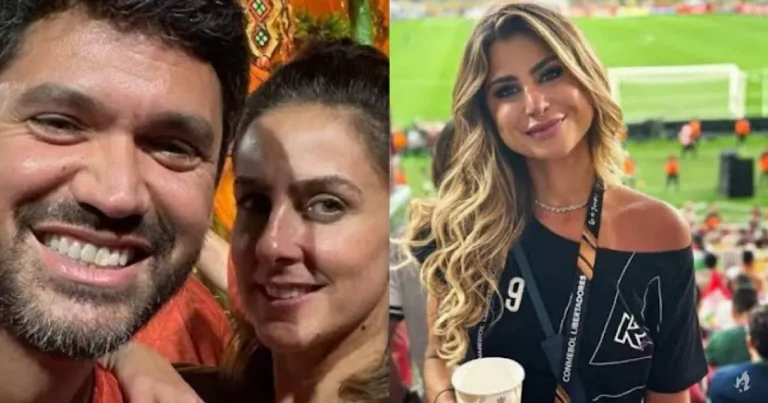 Carol Barcellos e Marcelo Courrege são vistos juntos após polêmica