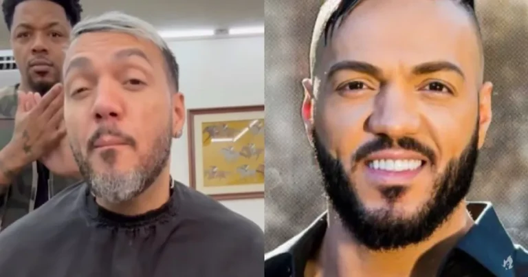 Recém-separado, Belo faz mudança no cabelo e surge platinado