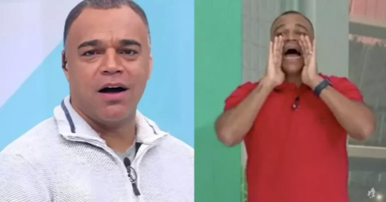 Denilson surpreende com recado para Belo ao vivo na TV