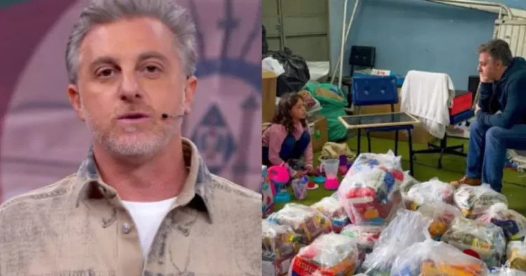 Luciano Huck é acusado de se aproveitar de ‘sofrimento de pobre’ após visitar abrigo em Canoas no RS