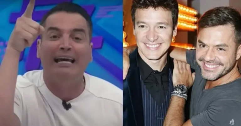 Leo Dias se revolta ao vivo e da resposta, após ser chamado de ‘abutre’ por irmão de Rodrigo Faro
