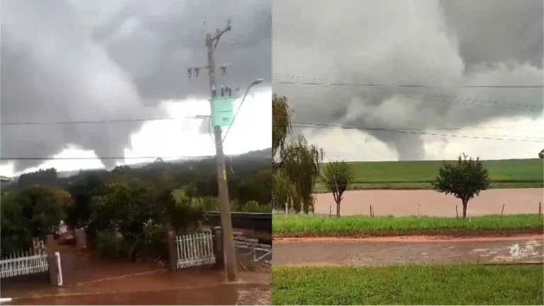 Vídeo: Em meio as enchentes, tornado atinge município do Rio Grande Do Sul