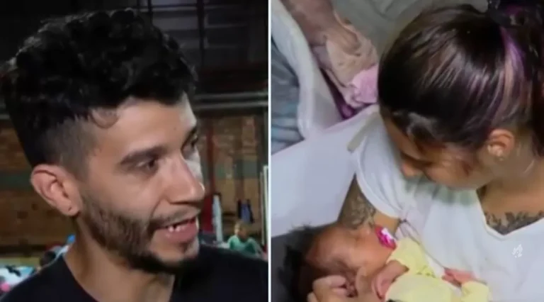 ‘Coloquei ela na mochila’, desabafa pai que salvou filha de 8 dias das enchentes no RS