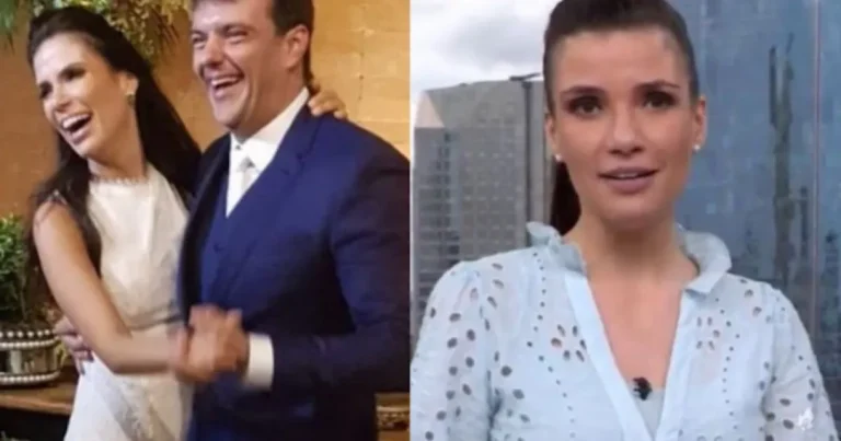 Sabina Simonato surpreende com bronca no marido ao vivo em jornal: ‘Nunca mais’