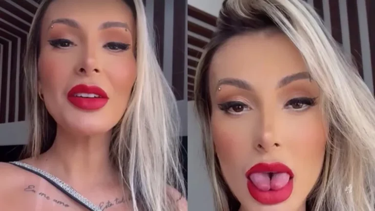 Andressa Urach ataca evangélicos após críticas por dividir a língua: “Adoram julgar”