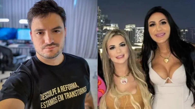 Felipe Neto não perdoa e chama irmã de Deolane Bezerra de ‘louca’ e foge de confronto