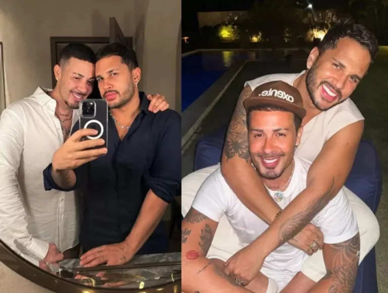 Lucas Guimarães e Carlinhos Maia resgatam fotos do início de namoro e falam sobre filhos