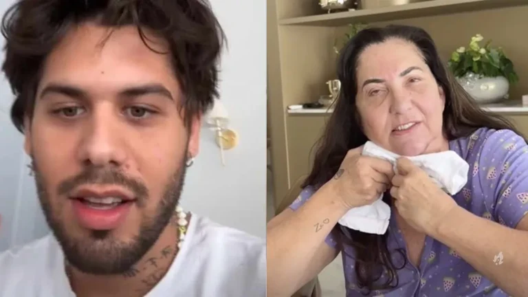 Zé Felipe não se segura ao reparar detalhe inusitado em corpo de sogra após procedimento estético: “Nunca vir isso”