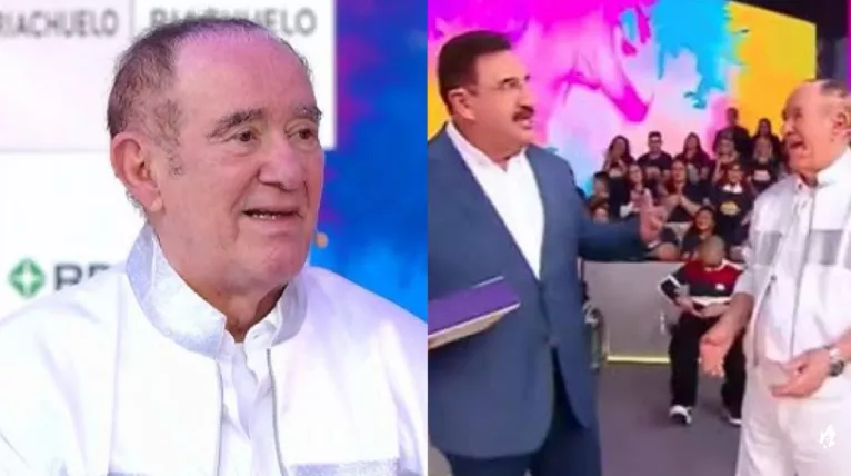 Teleton 2024: Ratinho não se aguenta ao ver Renato Aragão no SBT e expõe o que houve entre os dois no camarim