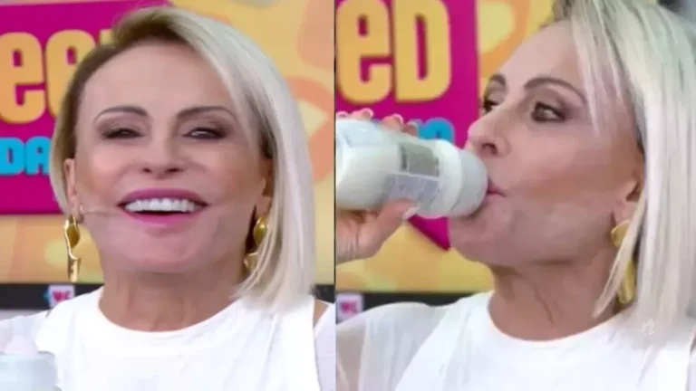 Vídeo: Ana Maria Braga toma mamadeira ao vivo e surpreende todo mundo