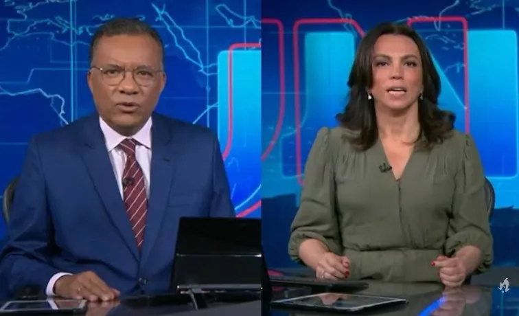 Heraldo Pereira e Ana Paula começam o JN com uma das piores notícias da semana