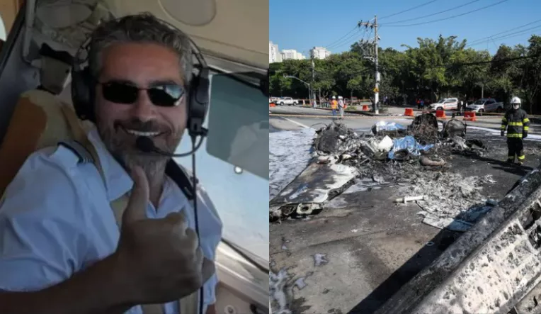 Piloto que morreu em acidente aéreo em avenida de São Paulo estava esperando um filho, diz amigo