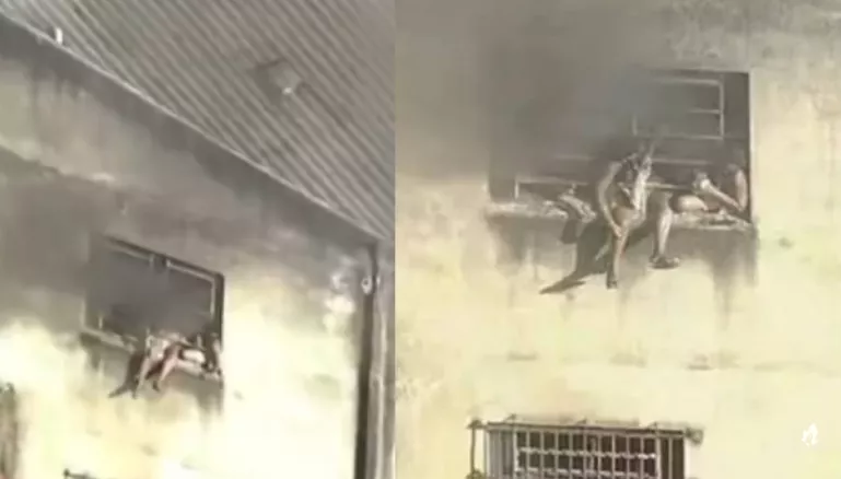 Incêndio em fábrica no RJ deixa vários feridos; vídeo mostra resgate dramático