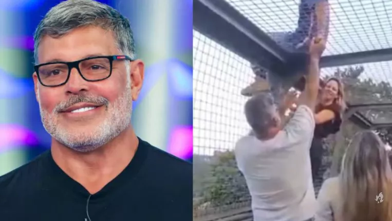 Alexandre Frota ajuda a salvar jovem que queria pular de passarela