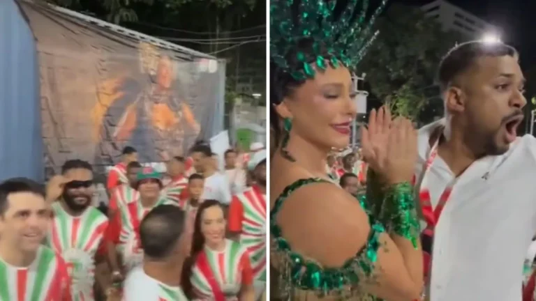 A Emoção de Paolla Oliveira ao Receber Homenagem da Acadêmicos do Grande Rio