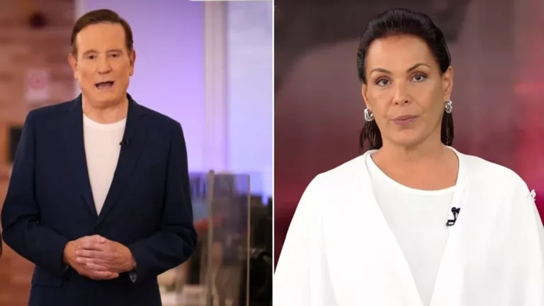Vídeo: Roberto Cabrini segura Carolina Ferraz pelo braço após erro ao vivo e web não perdoa: ‘Falta de profissionalismo’