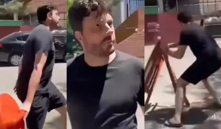 Danilo Gentili tem ataque de fúria por causa de obra e discute com operários; vídeo