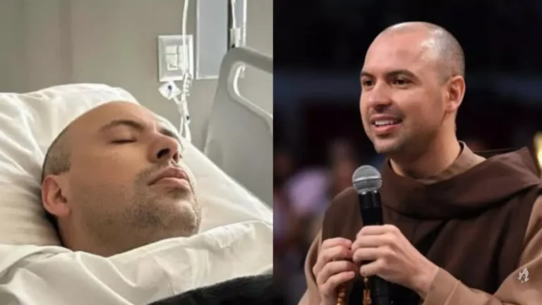 Frei Gilson teve que ser internado às pressas e passou por cirurgia após fortes dores