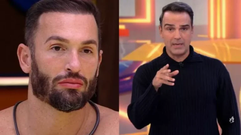 BBB: Diego Hypolito leva bronca de Tadeu Schmidt no Sincerão