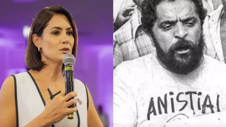 Michelle publica foto antiga de Lula com pedido de anistia