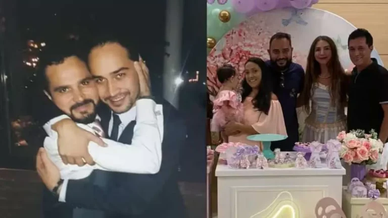 Rixa! Brigado com o pai, filho de Luciano convida tio para ser padrinho da filha