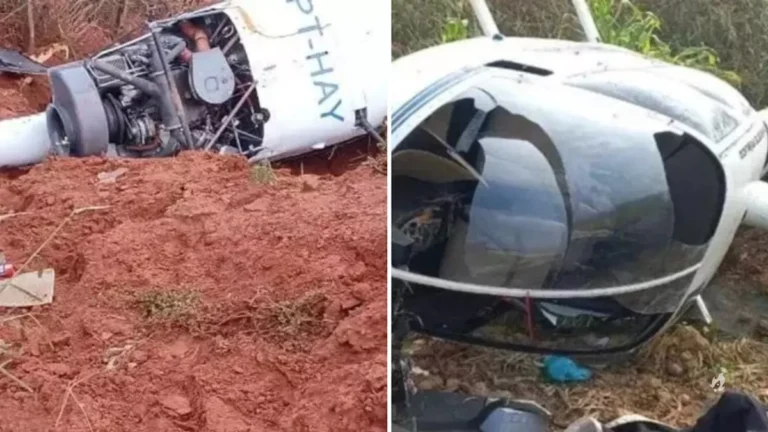 Helicóptero cai no interior de Minas Gerais e deixa um ferido