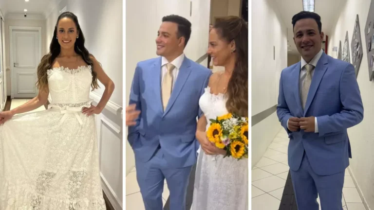 Silvia Abravanel e Gustavo Moura se casam no civil; veja