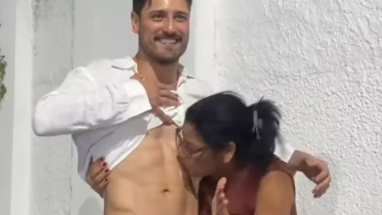 BBB25: Delma beija tanquinho de namorado de Vitoria Strada