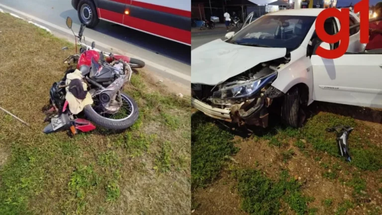 Carro passa por cima de canteiro e mata idoso a caminho do trabalho em MT