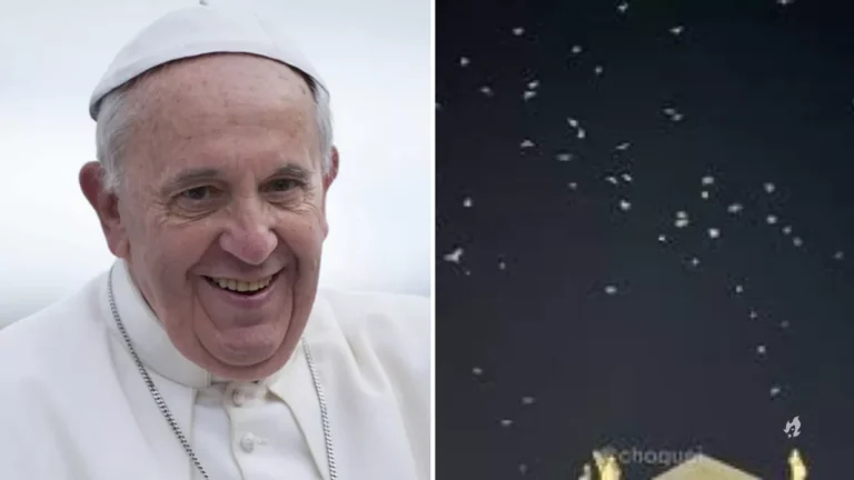 Após velório de Papa, revoada de pombas brancas toma conta do céu no Vaticano, vídeo
