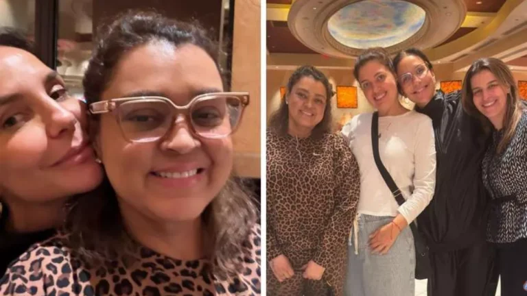 Preta Gil passeia com Ivete e outras amigas após primeira consulta nos EUA