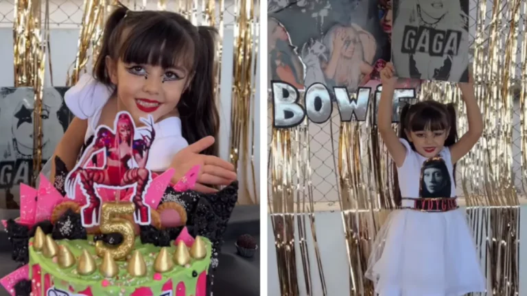Fã mirim viraliza com aniversário de 5 anos temático de Lady Gaga; veja