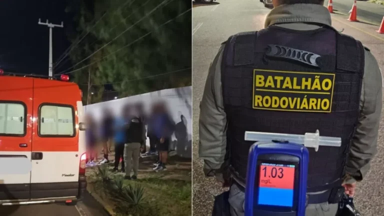 Motorista embriagado é preso em Natal conduzindo ambulância com 15 atletas da Paraíba