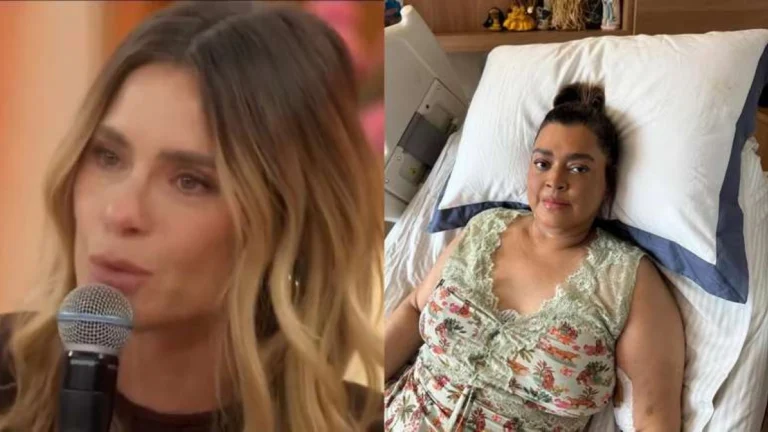 Carolina Dieckmann chora ao vivo e implora orações para Preta Gil: Hoje começa