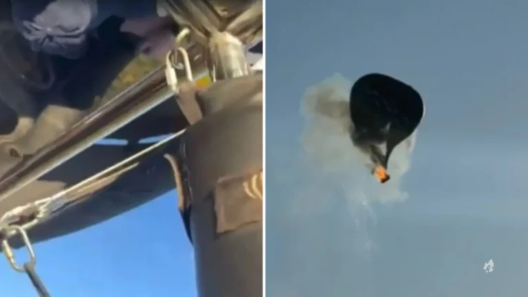 Vídeo inédito mostra momento em que passageiros percebem início das chamas dentro de balão e tomam medidas drásticas