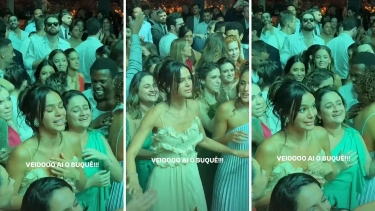 Bruna Marquezine entra na briga por buquê de Giovanna Lancellotti