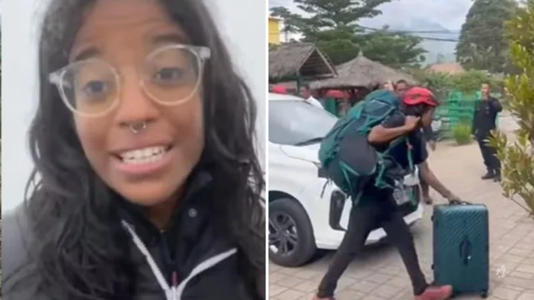 Vídeo mostra últimos momentos de brasileira antes de cair em trilha de vulcão