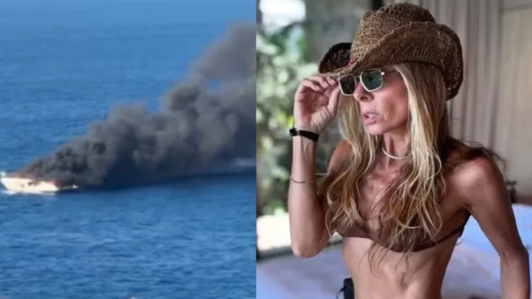 PÂNICO! Lancha pega fogo durante viagem de Adriane Galisteu na Turquia