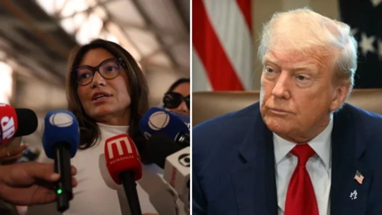 Jornalistas fazem pergunta sobre Trump a Lula e Janja não deixa passar batido: “Ai, cadê meus vira-latas?”