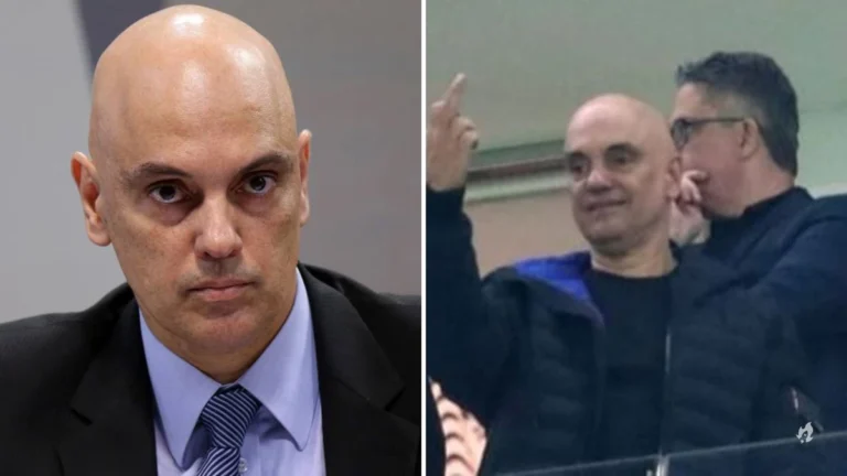 Saiba para quem Alexandre de Moraes deu dedo em jogo do Corinthians