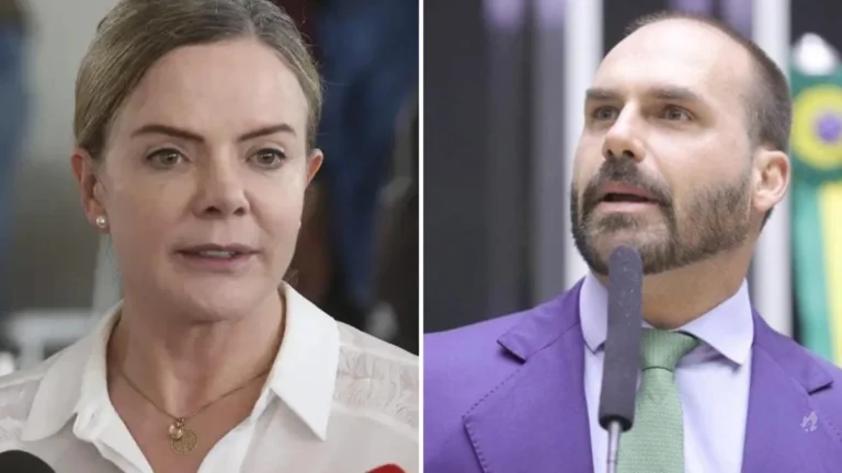 Em novo ataque, Gleisi não perdoa e chama Eduardo Bolsonaro de “traíra”