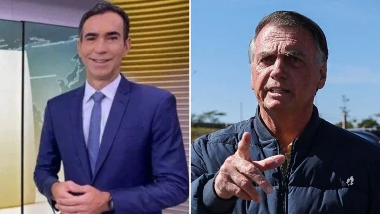 César Tralli é acusado de debochar de Bolsonaro ao vivo na Globo: “Toc Toc”