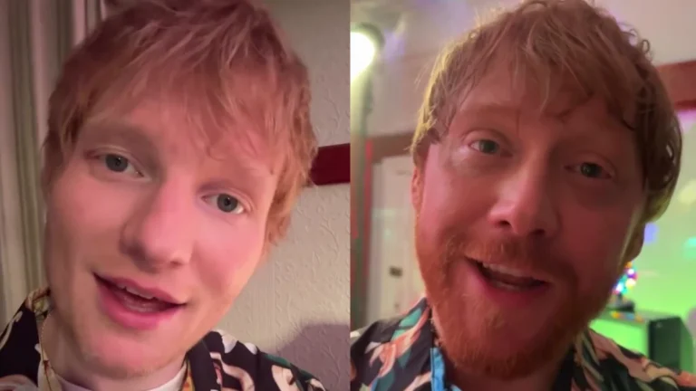 Ed Sheeran e Rupert Grint aparecem juntos e fãs reagem: “Confusão em dobro”