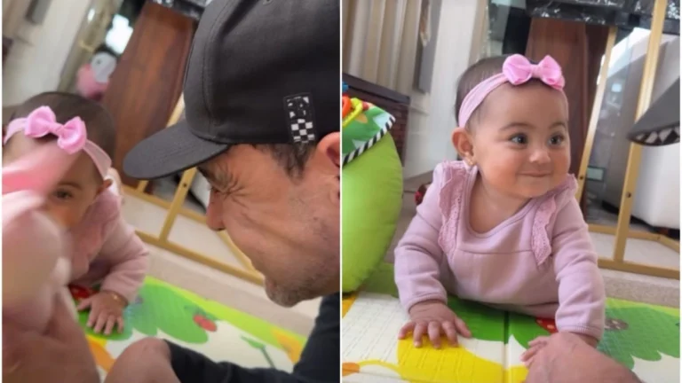 Zezé Di Camargo é recebido com alegria pela caçula após dias longe; assista