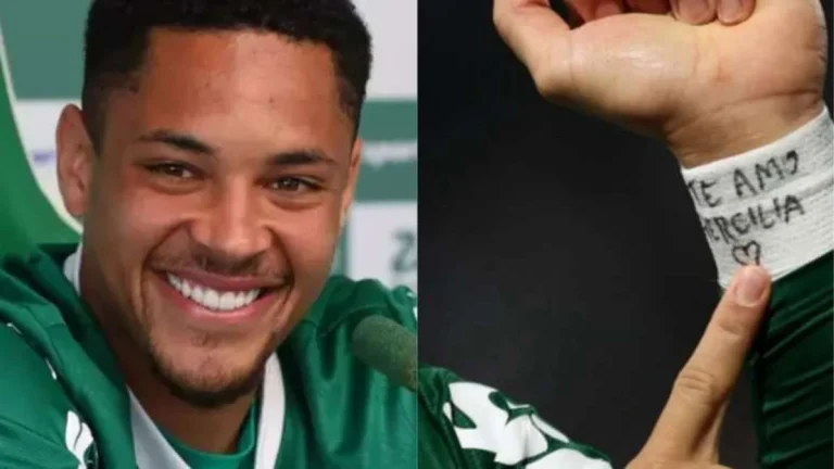 Paz selada? Após xingar mãe em áudios, Vitor Roque dedica gol a Hercília
